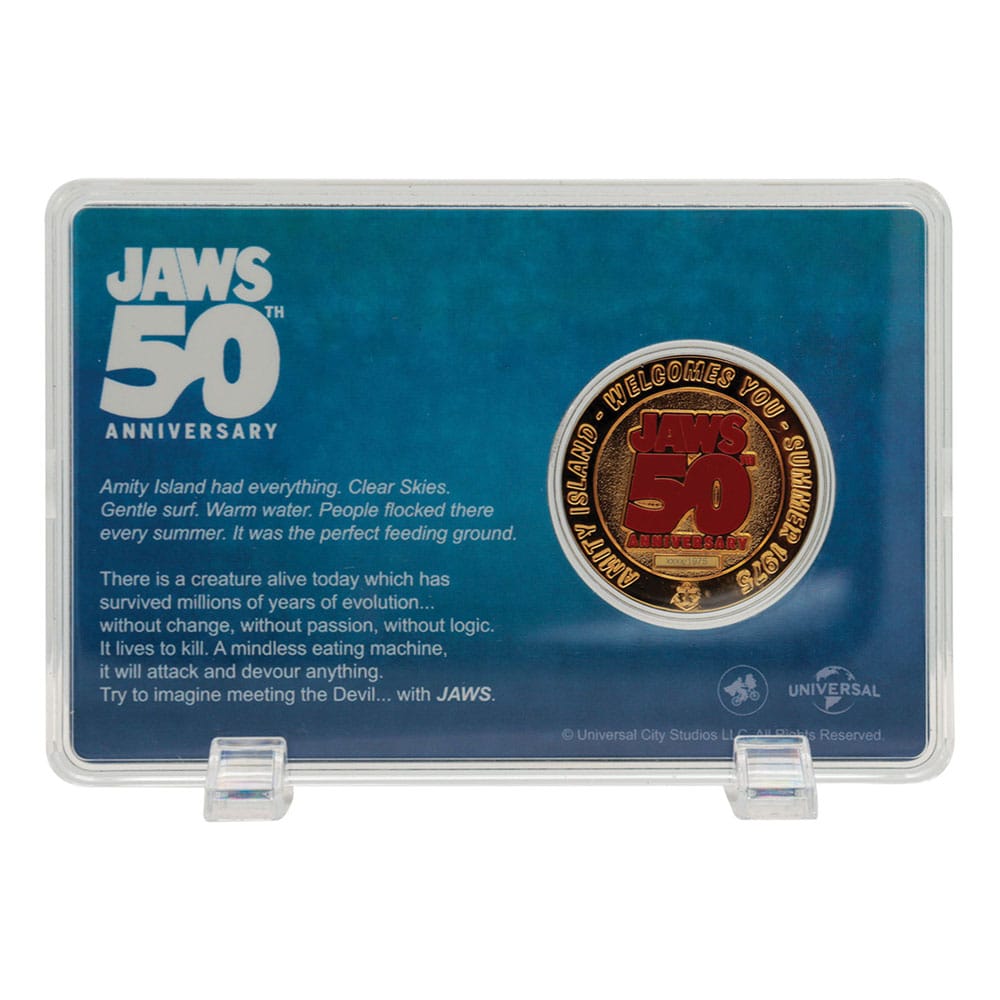 Jaws pièce de collection 50th Anniversary 24k Gold Plated Limited Edition