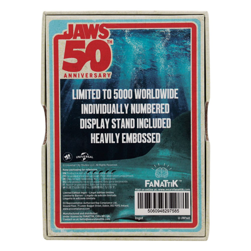 Jaws Lingot 50th Anniversary Poster Limited Edition