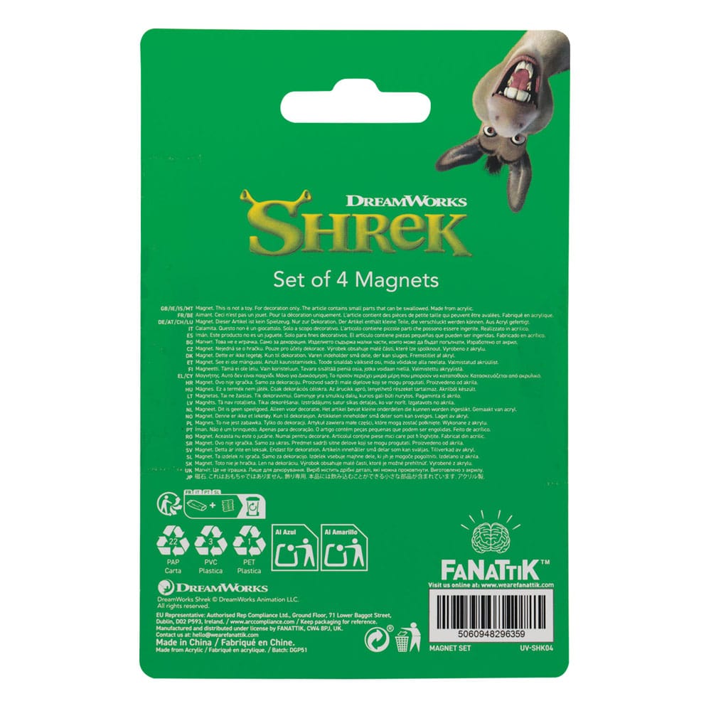 Shrek pack 4 aimants