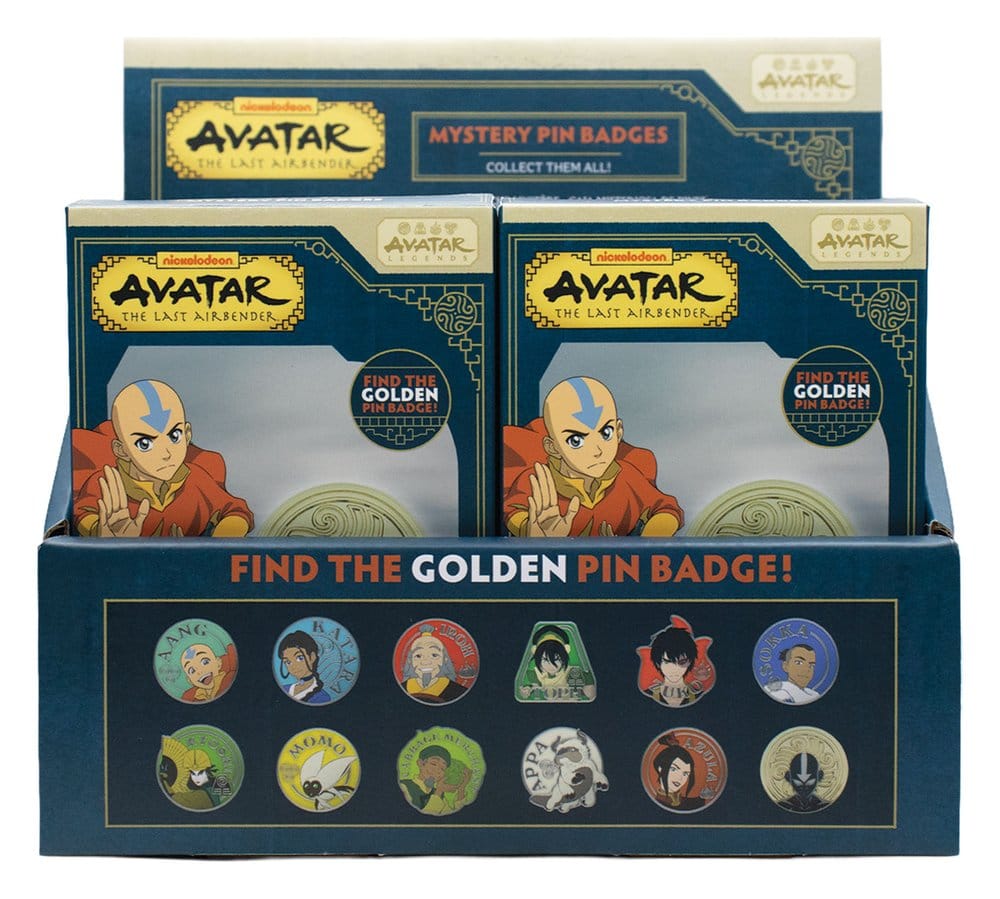 Avatar: Le dernier maître de l'air Pin's Mystère Présentoir Boîte Aveugle (12)