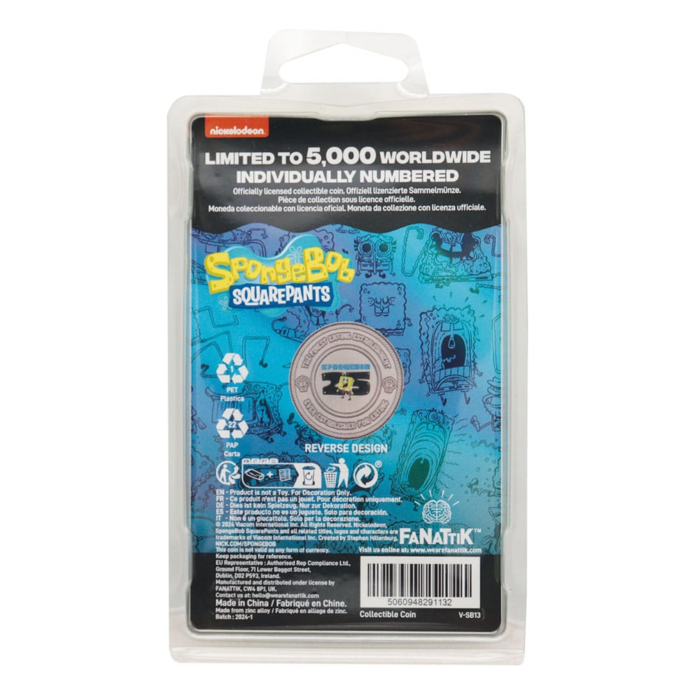 Bob l´éponge pièce de collection 25th Anniversary Limited Edition