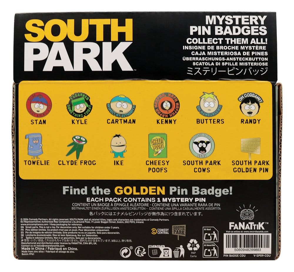 South Park présentoir boîte-mystère Mystery Pin's (12)