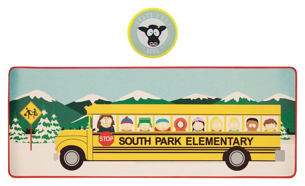 South Park set sous-mains revêtu & sous-verre Elementary School Bus