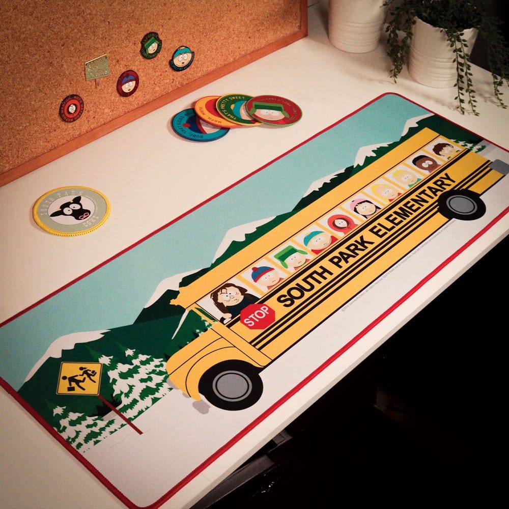 South Park set sous-mains revêtu & sous-verre Elementary School Bus