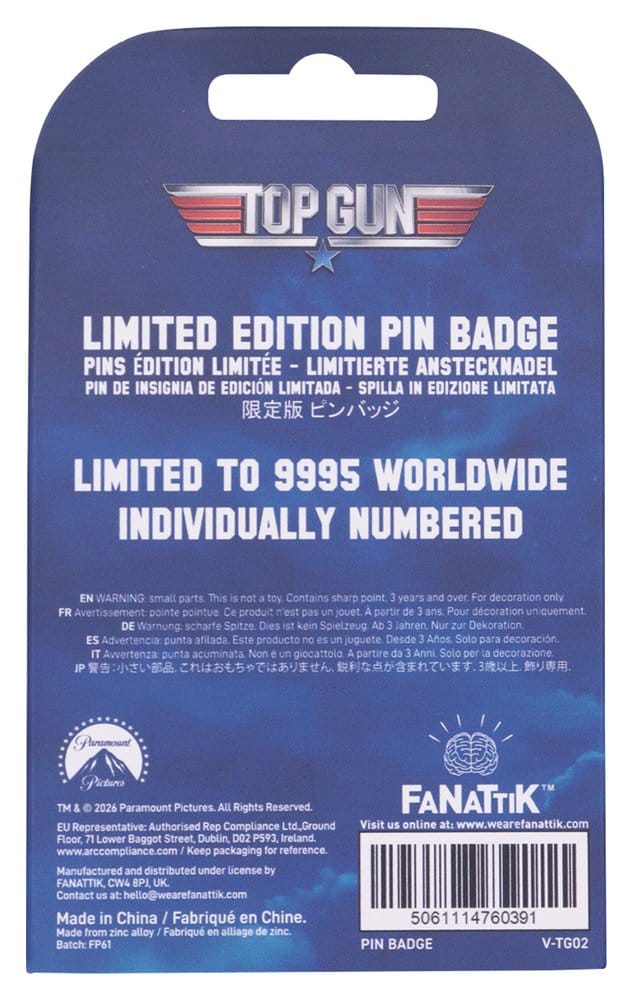 Top Gun Pin Moving Limited Edition