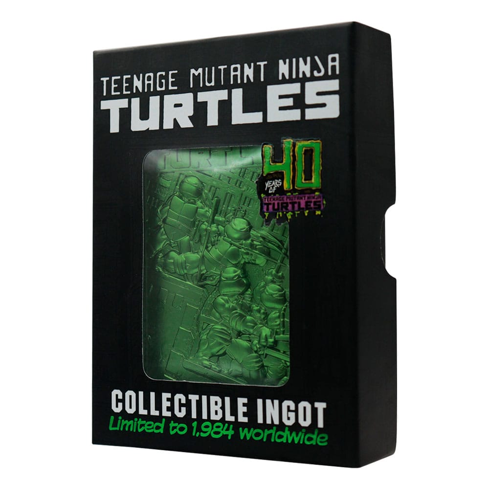 Tortues Ninja Lingot 40th Anniversary Green Limited Edition