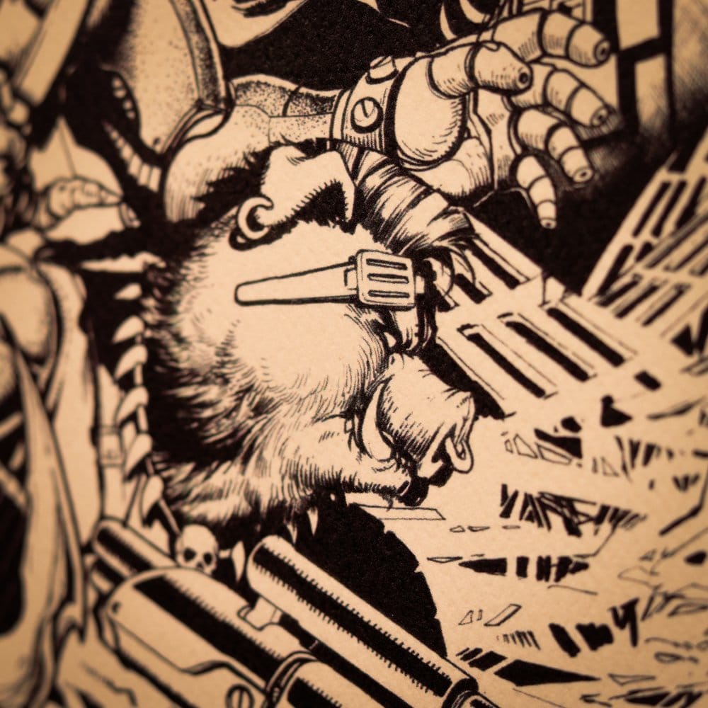 Tortues Ninja lithographie Comic Limited Edition 42 x 30 cm