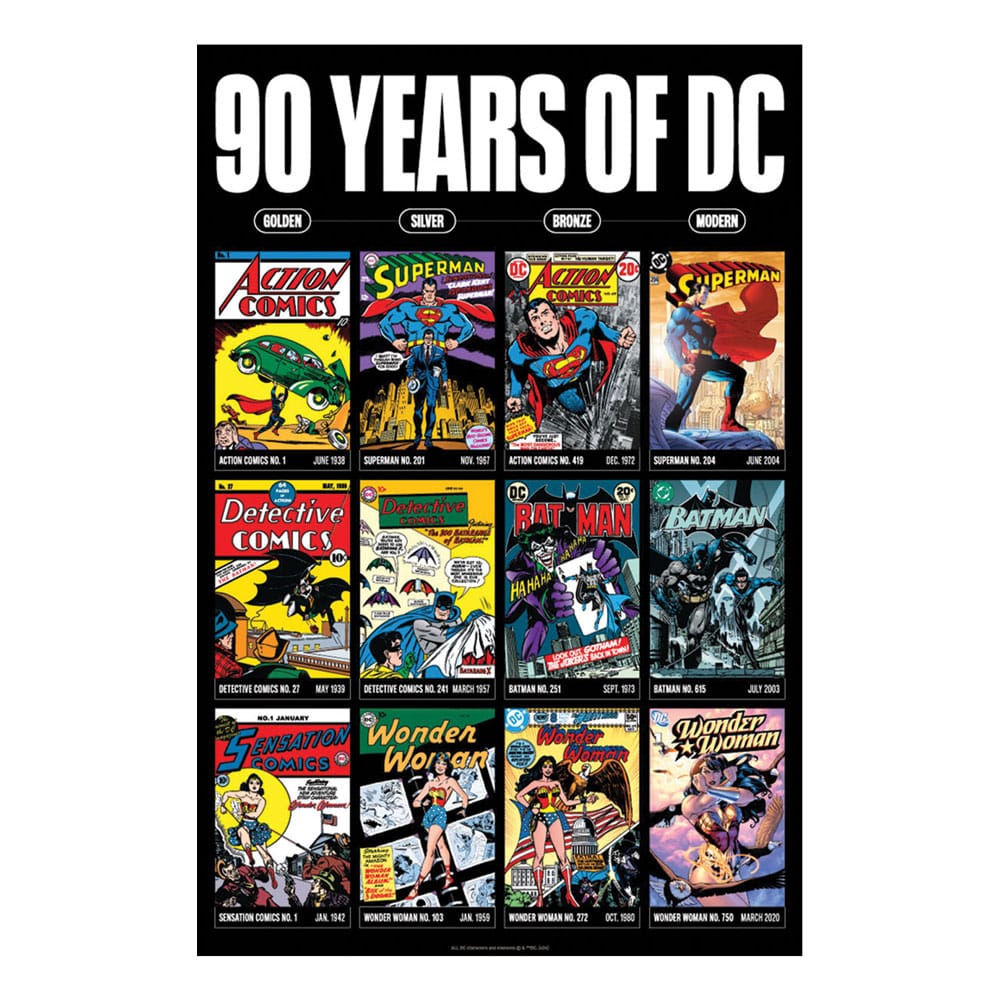 DC Comis lithographie 90 Years Limited Edition 42 x 30 cm