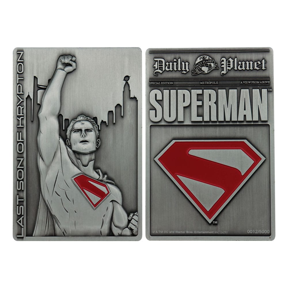 Superman 2025 Lingot Last Son of Krypton Limited Edition