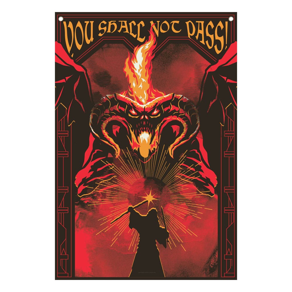 Le Seigneur des Anneaux bannière You shall not pass! 125 x 85 cm