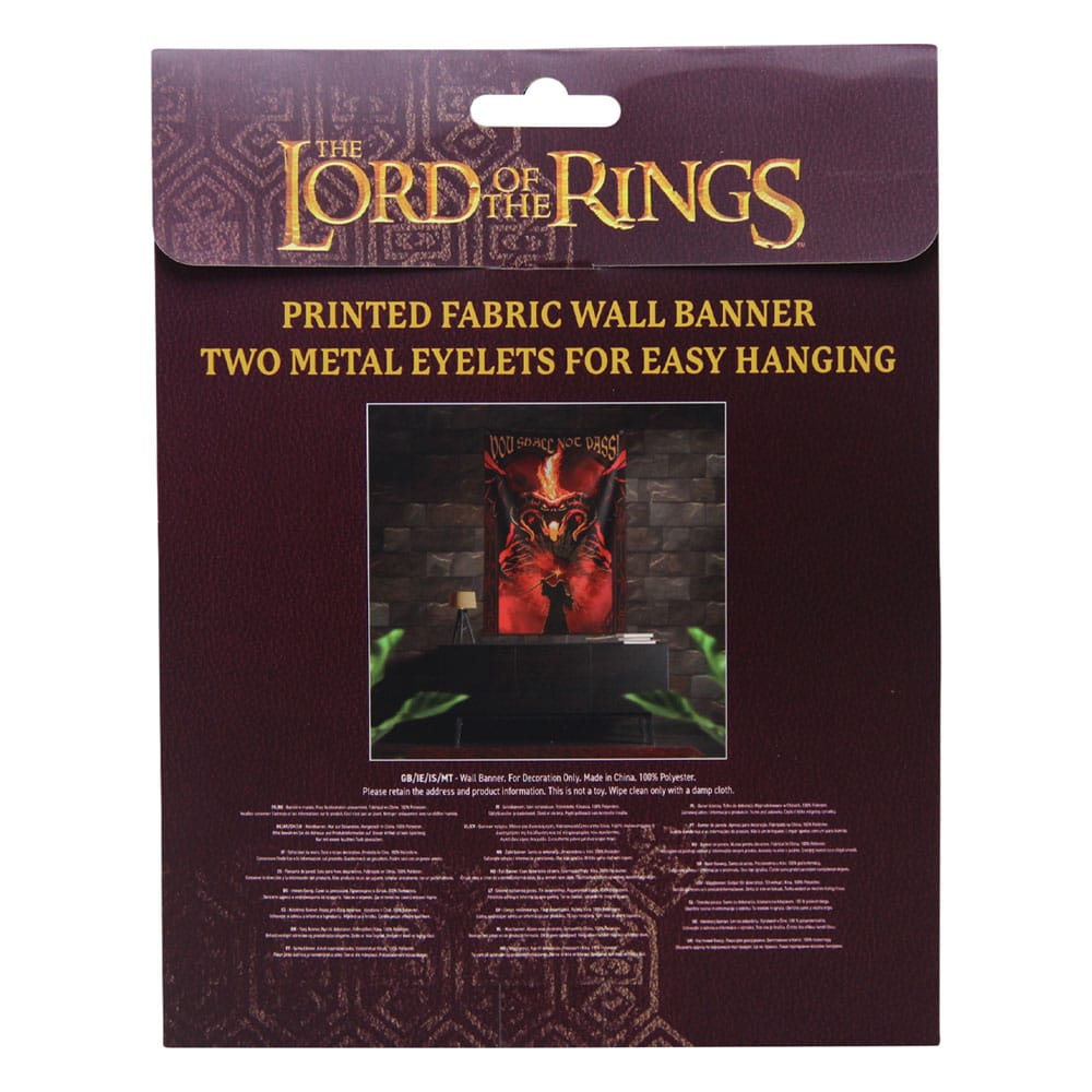 Le Seigneur des Anneaux bannière You shall not pass! 125 x 85 cm