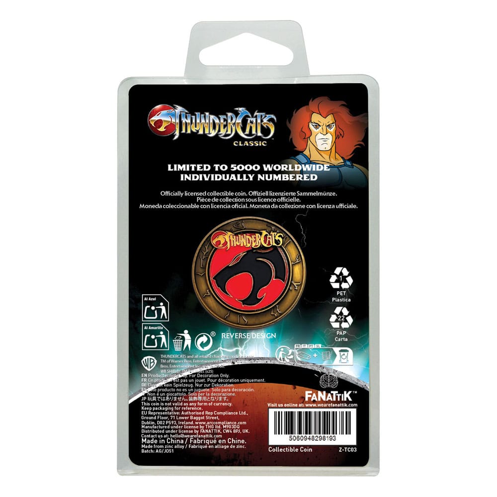 Cosmocats pièce de collection Lion-O 40th Anniversary Limited Edition