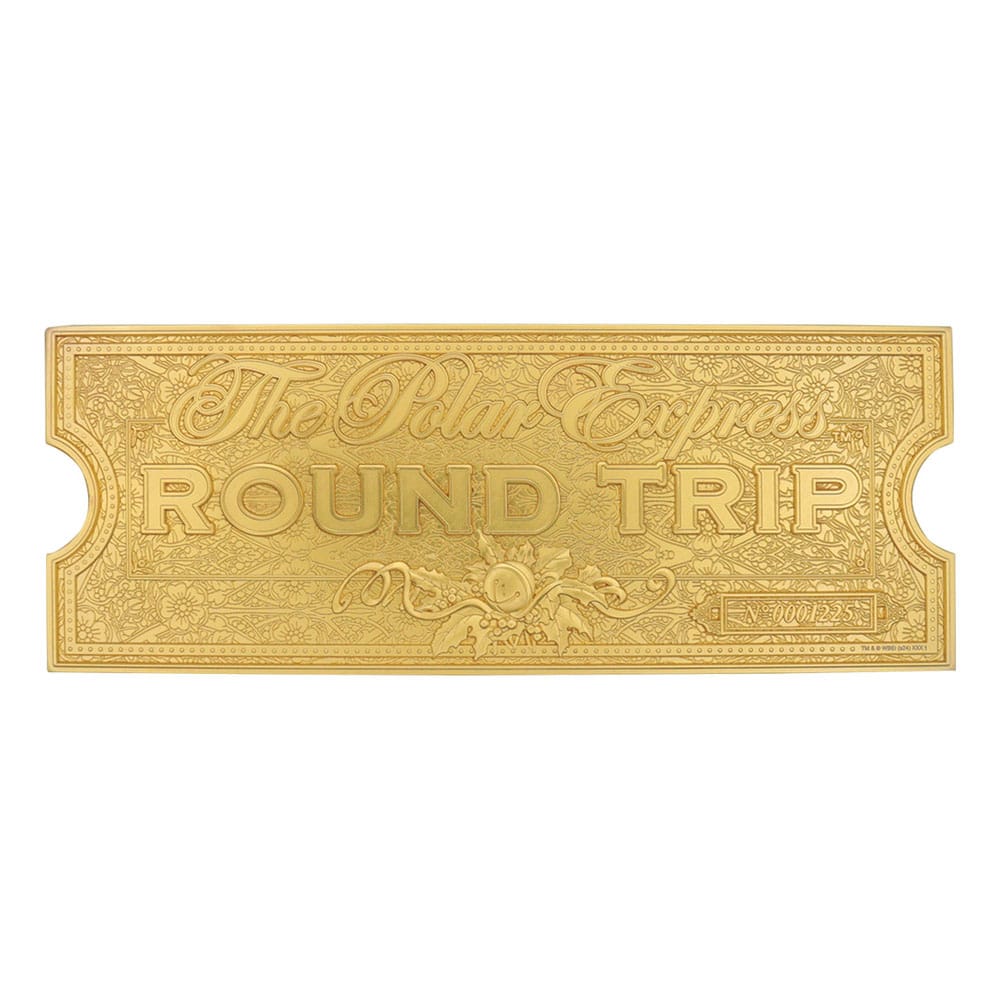 Le Pôle express réplique Train Ticket 24k Gold Plated Limited Edition