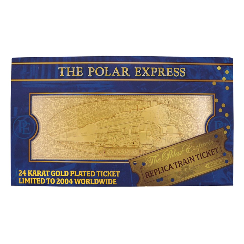 Le Pôle express réplique Train Ticket 24k Gold Plated Limited Edition