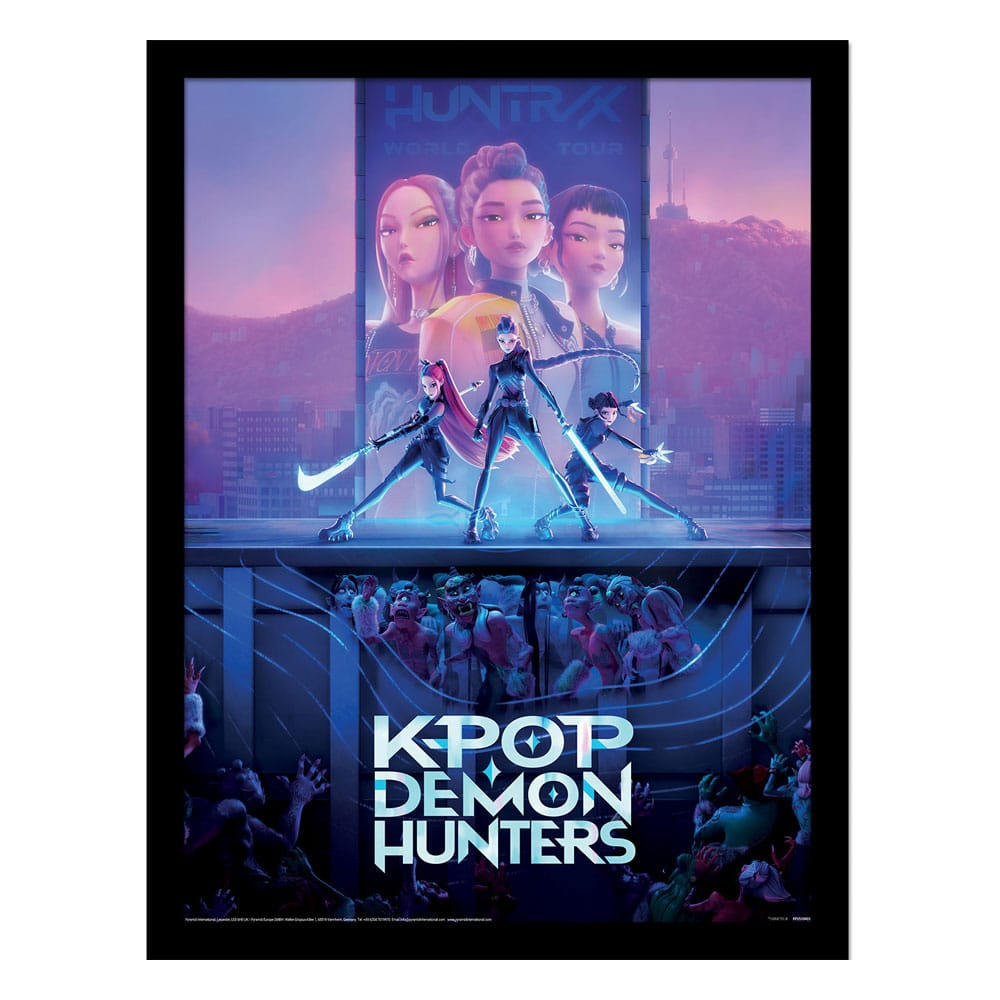 KPop Demon Hunters poster encadré Collector Print Movie Key Art