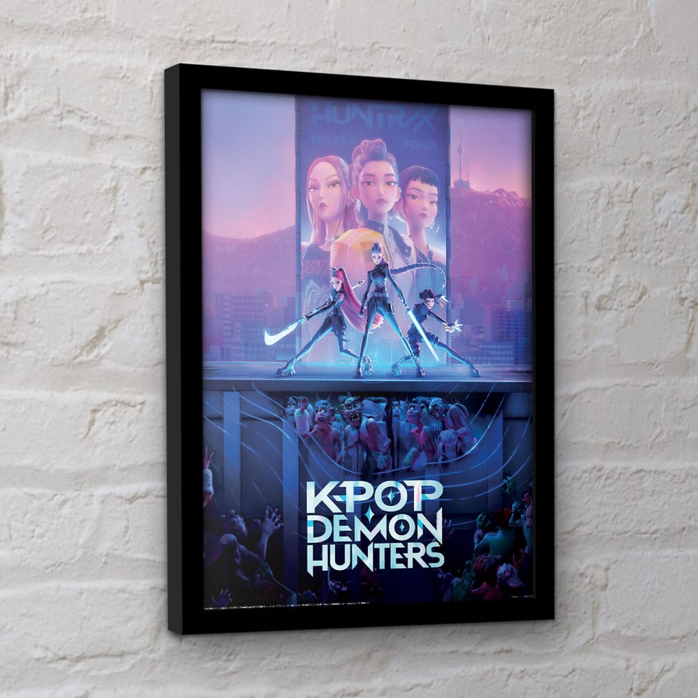 KPop Demon Hunters poster encadré Collector Print Movie Key Art
