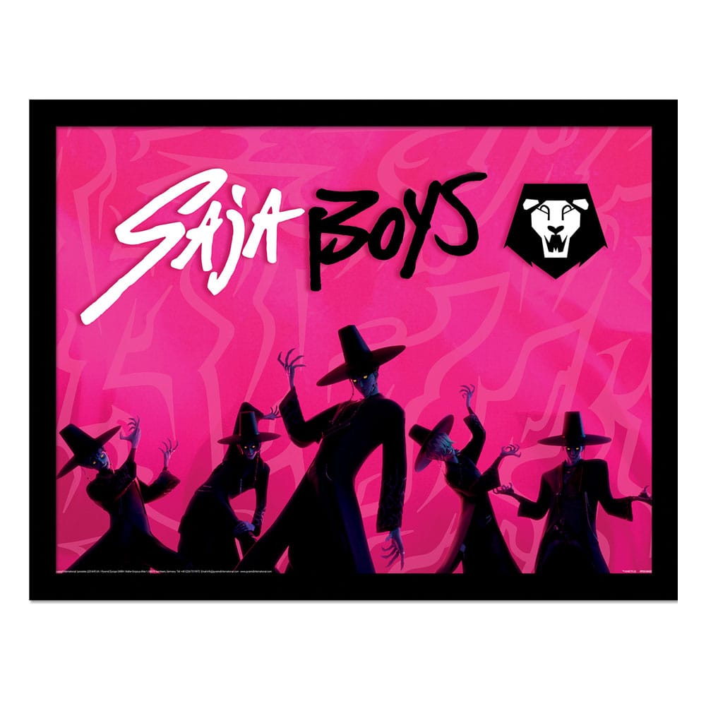 KPop Demon Hunters poster encadré Collector Print Saja Boys Idol