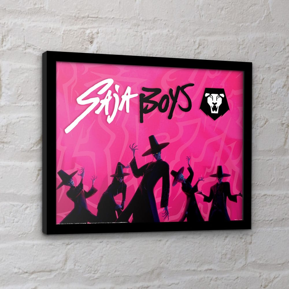 KPop Demon Hunters poster encadré Collector Print Saja Boys Idol