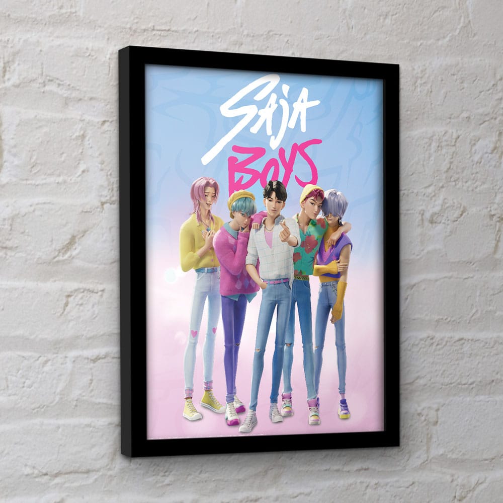 KPop Demon Hunters poster encadré Collector Print Saja Boys