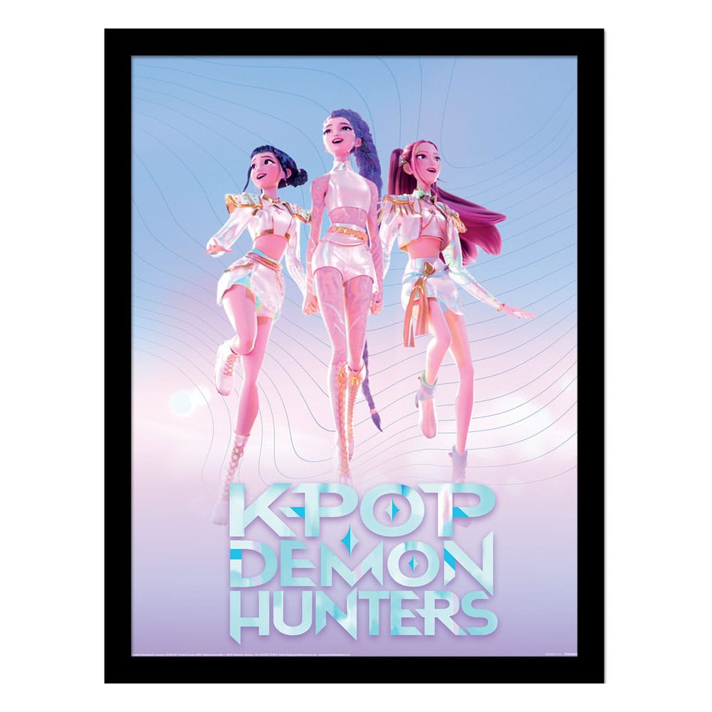 KPop Demon Hunters poster encadré Collector Print Trio