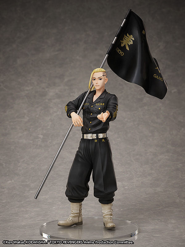 Tokyo Revengers set statuette PVC et bague 1/8 Ken Ryuguji 30 cm - taille de bague 13
