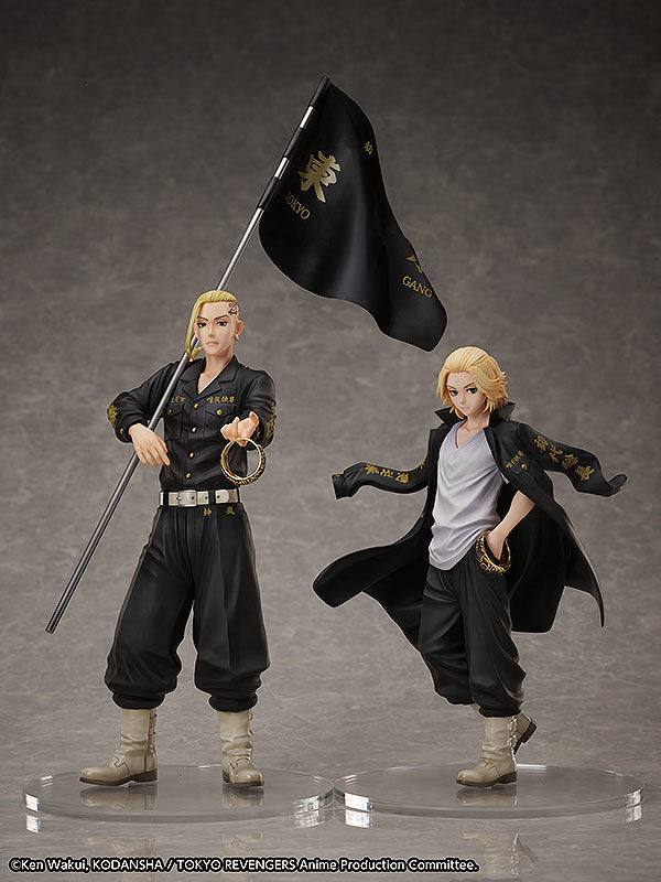 Tokyo Revengers set statuette PVC et bague 1/8 Ken Ryuguji 30 cm - taille de bague 13
