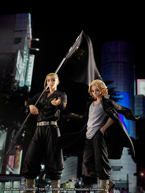 Tokyo Revengers set statuette PVC et bague 1/8 Ken Ryuguji 30 cm - taille de bague 13