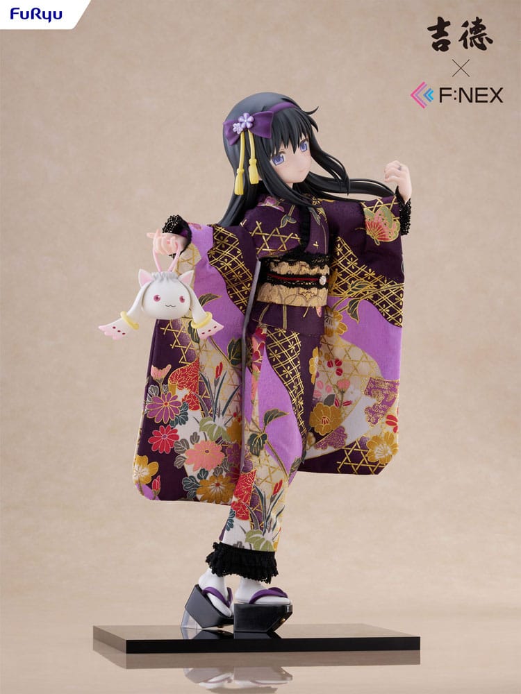 Puella Magi Madoka Magica F:NEX statuette PVC 1/4 Rebellion Homura Akemi Japanese Doll 45 cm