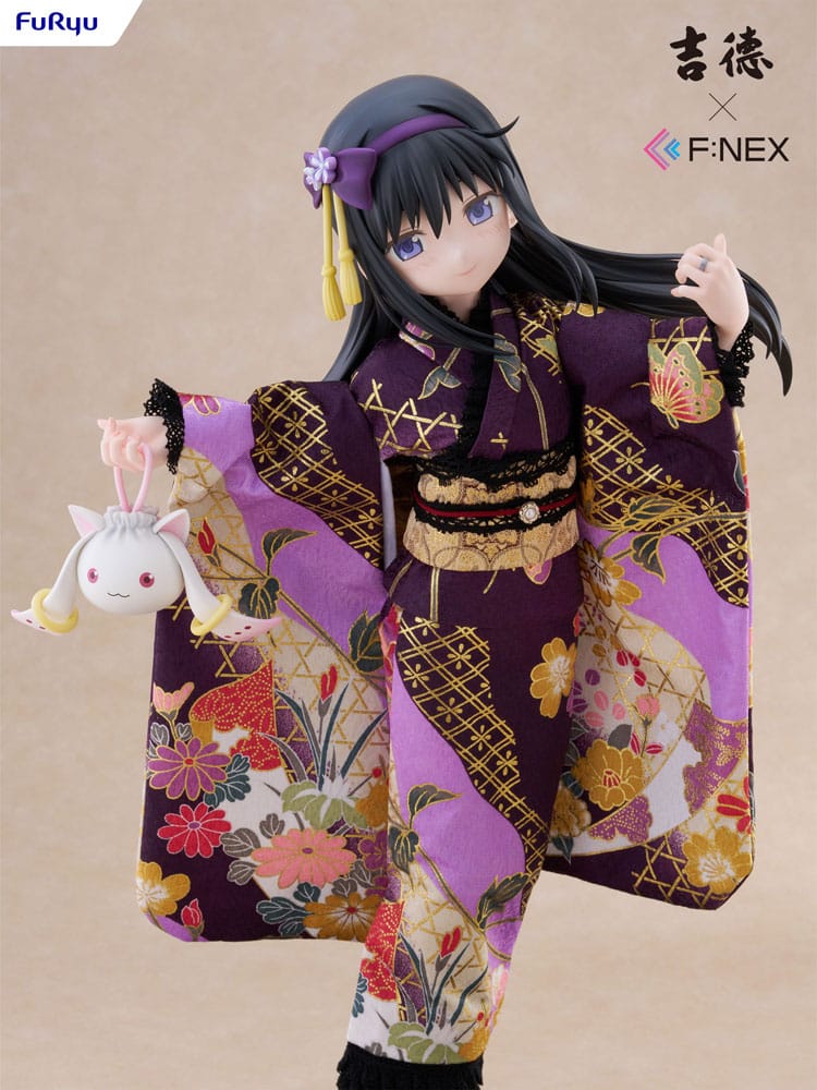 Puella Magi Madoka Magica F:NEX statuette PVC 1/4 Rebellion Homura Akemi Japanese Doll 45 cm