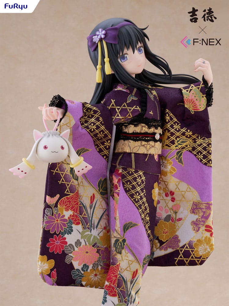 Puella Magi Madoka Magica F:NEX statuette PVC 1/4 Rebellion Homura Akemi Japanese Doll 45 cm