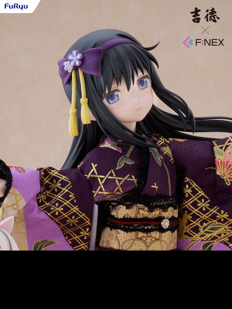 Puella Magi Madoka Magica F:NEX statuette PVC 1/4 Rebellion Homura Akemi Japanese Doll 45 cm