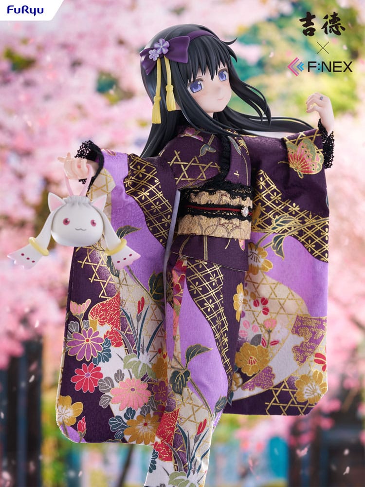 Puella Magi Madoka Magica F:NEX statuette PVC 1/4 Rebellion Homura Akemi Japanese Doll 45 cm