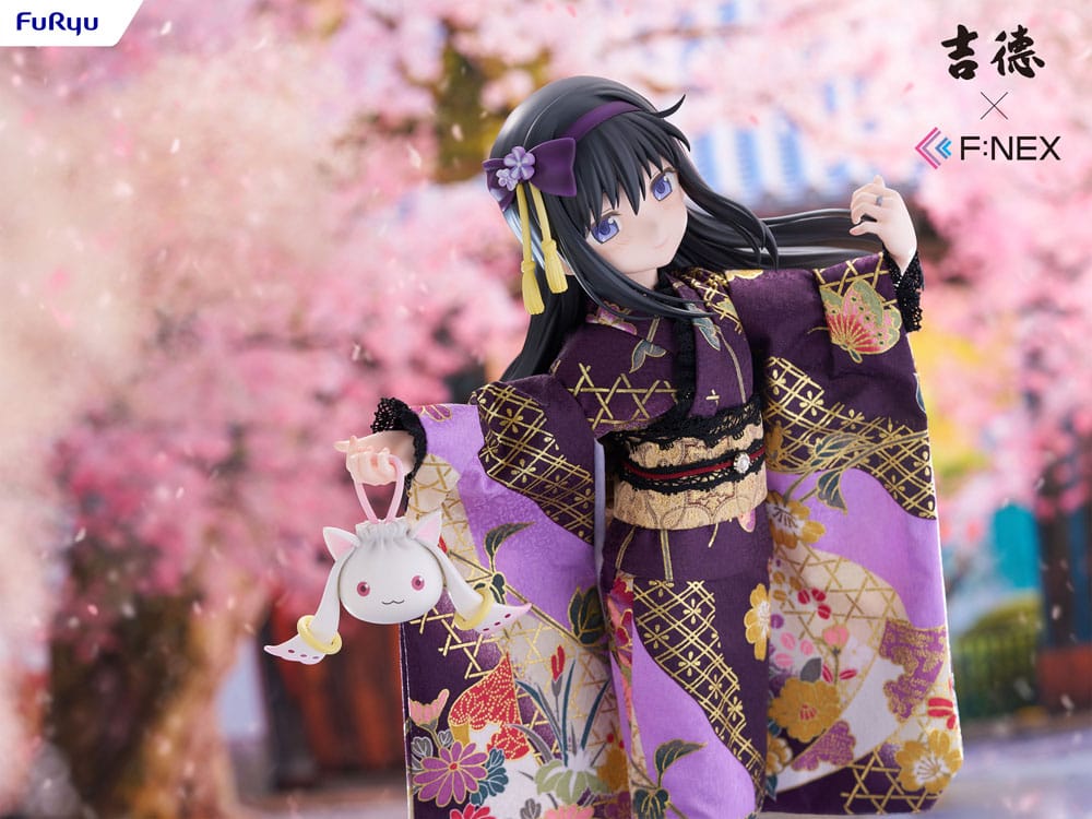 Puella Magi Madoka Magica F:NEX statuette PVC 1/4 Rebellion Homura Akemi Japanese Doll 45 cm