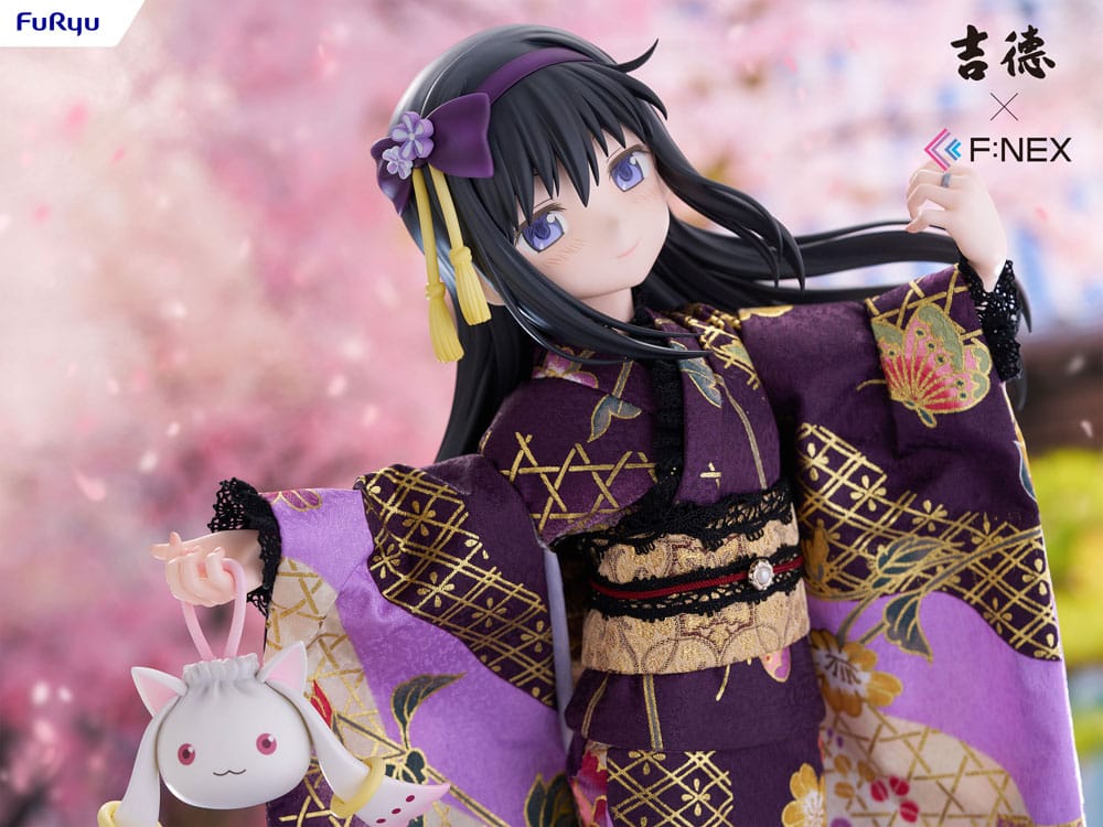 Puella Magi Madoka Magica F:NEX statuette PVC 1/4 Rebellion Homura Akemi Japanese Doll 45 cm