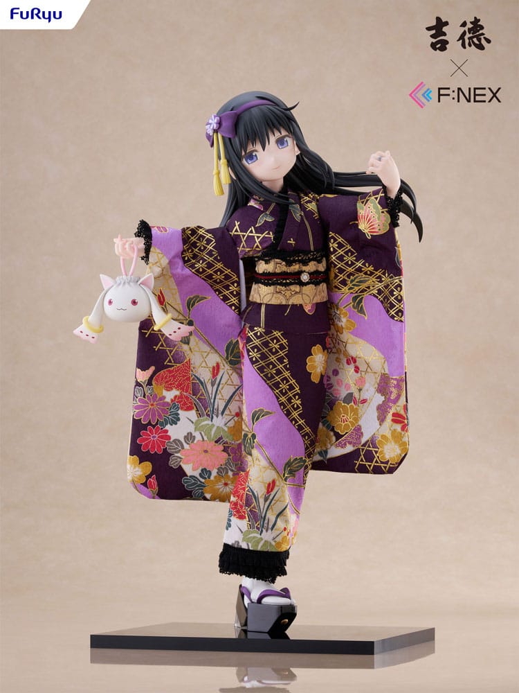 Puella Magi Madoka Magica F:NEX statuette PVC 1/4 Rebellion Homura Akemi Japanese Doll 45 cm
