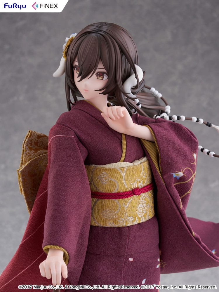 Azur Lane F:Nex statuette PVC 1/4 Mikasa blue flower komachi Ver. Japanese Doll 43 cm