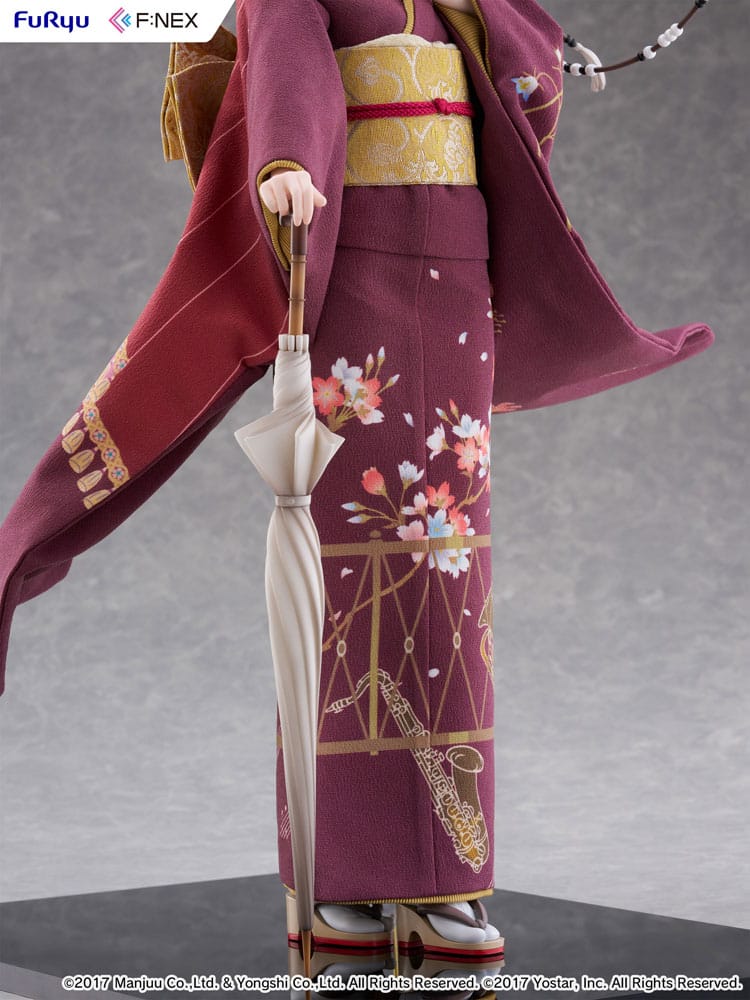 Azur Lane F:Nex statuette PVC 1/4 Mikasa blue flower komachi Ver. Japanese Doll 43 cm