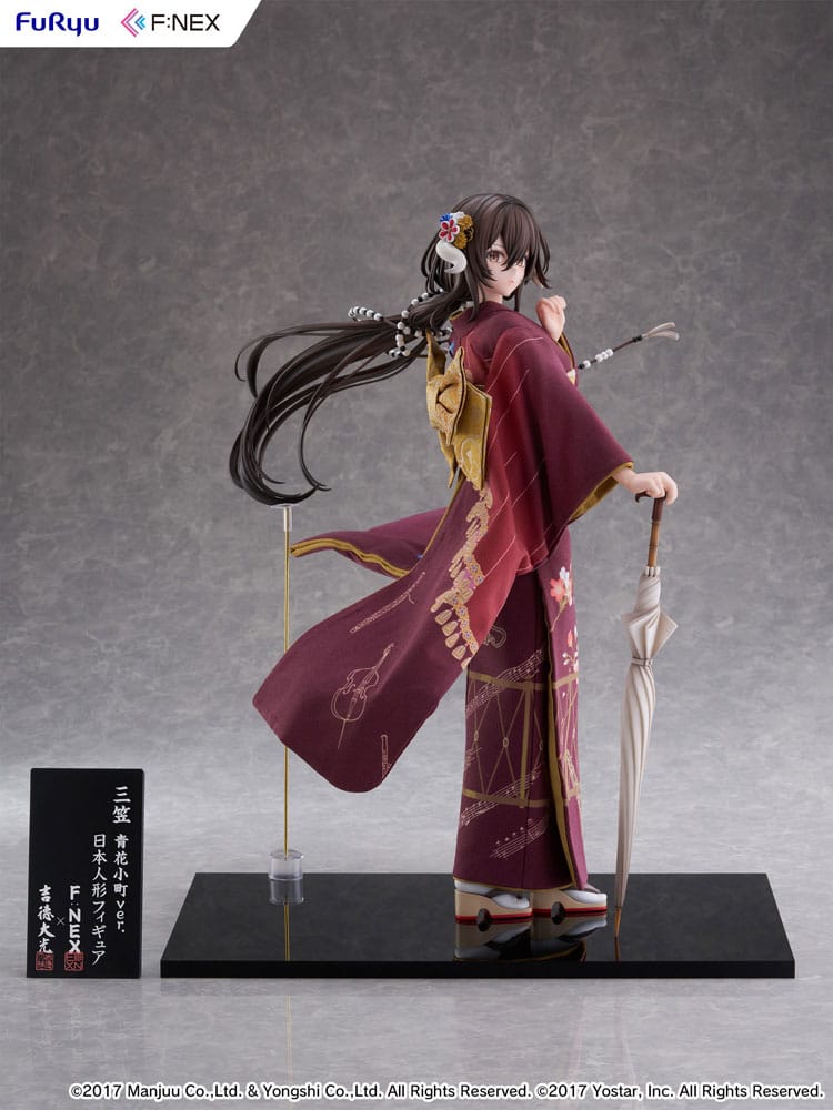 Azur Lane F:Nex statuette PVC 1/4 Mikasa blue flower komachi Ver. Japanese Doll 43 cm
