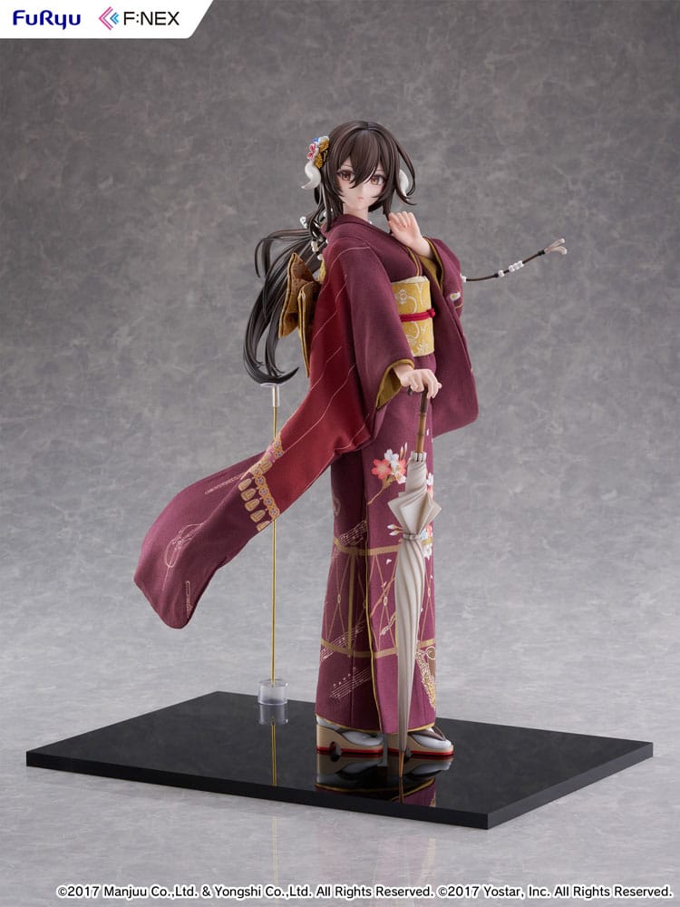 Azur Lane F:Nex statuette PVC 1/4 Mikasa blue flower komachi Ver. Japanese Doll 43 cm