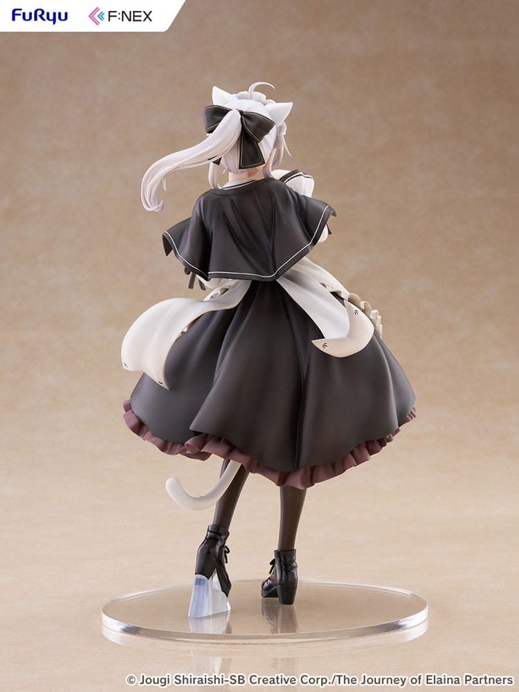 Wandering Witch: The Journey of Elaina F:NEX statuette PVC 1/7 Elaina Maid costume with cat ears Ver. 24 cm