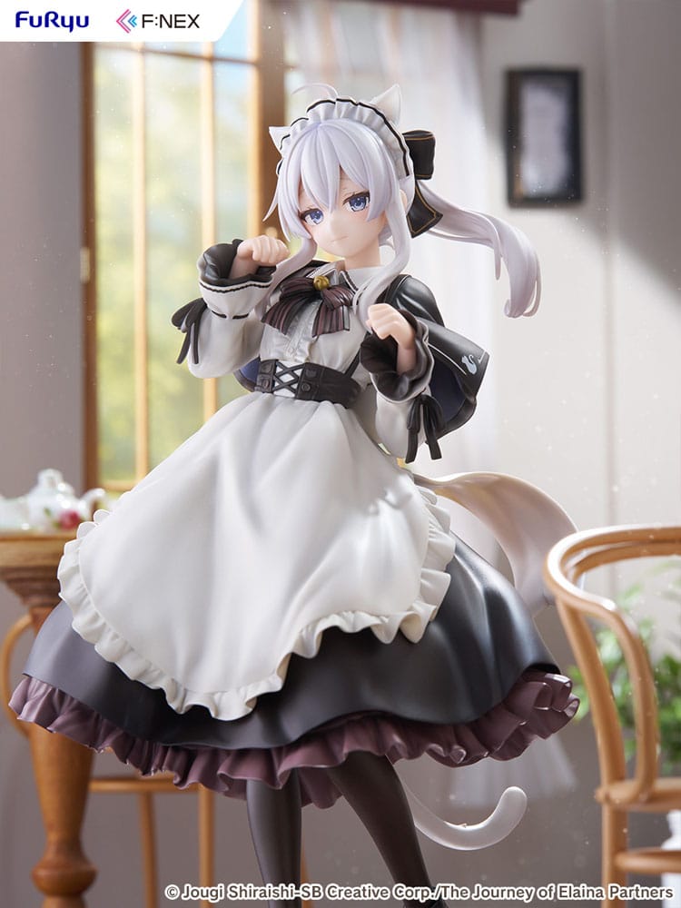 Wandering Witch: The Journey of Elaina F:NEX statuette PVC 1/7 Elaina Maid costume with cat ears Ver. 24 cm