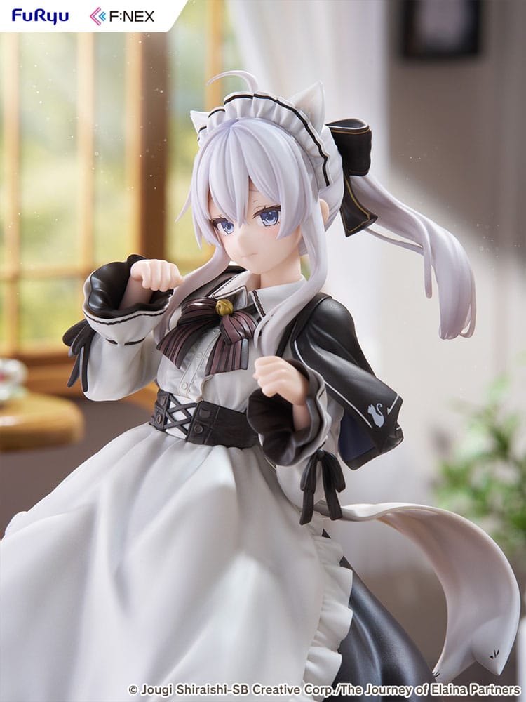 Wandering Witch: The Journey of Elaina F:NEX statuette PVC 1/7 Elaina Maid costume with cat ears Ver. 24 cm