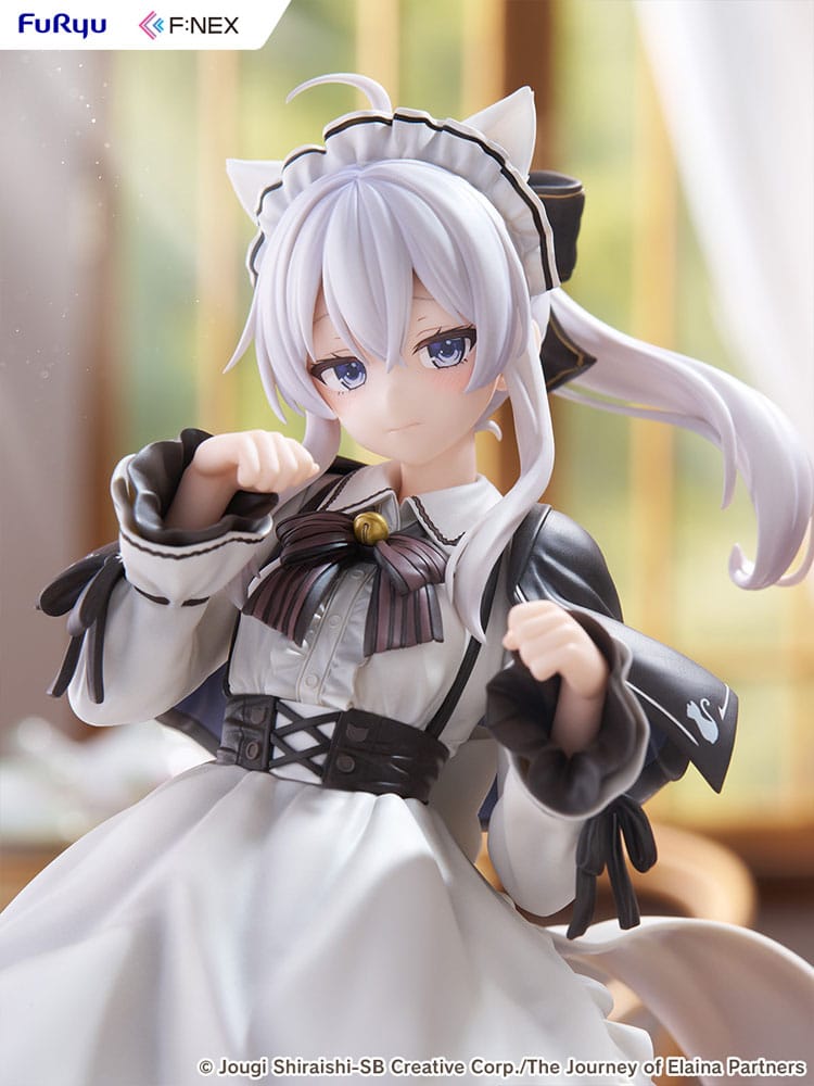 Wandering Witch: The Journey of Elaina F:NEX statuette PVC 1/7 Elaina Maid costume with cat ears Ver. 24 cm