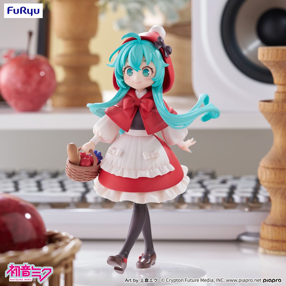 Hatsune Miku statuette PVC Desktop Fairy Hatsune Miku Little red riding hood Ver. 16 cm
