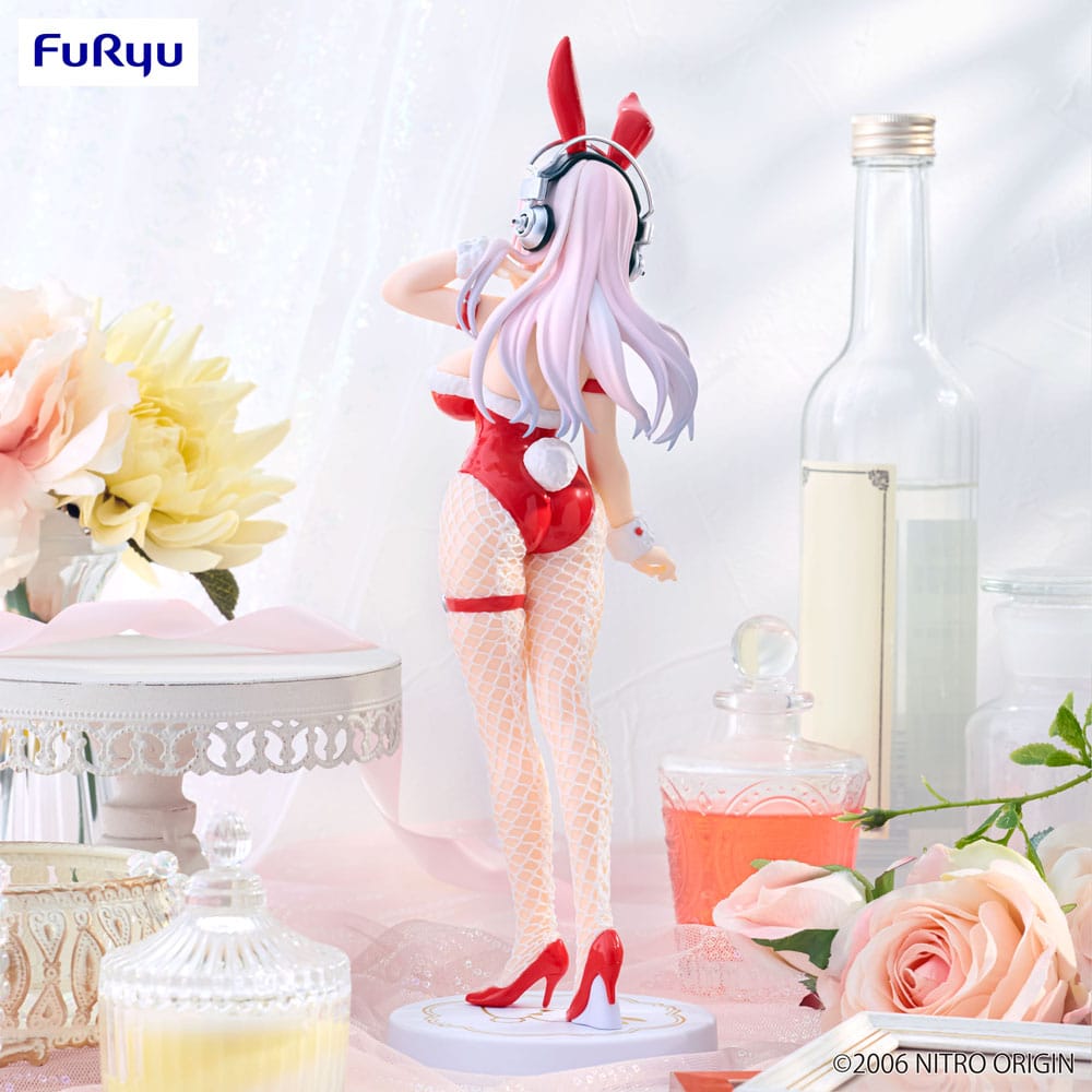 Super Sonico statuette PVC BiCute Bunnies Red Color Ver. 30 cm