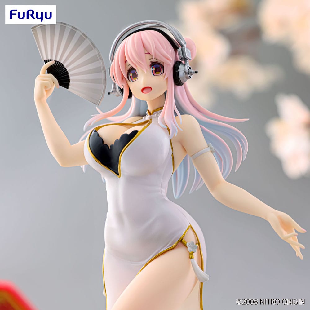 Super Sonico statuette PVC Trio-Try-iT White China Dress Ver. 21 cm