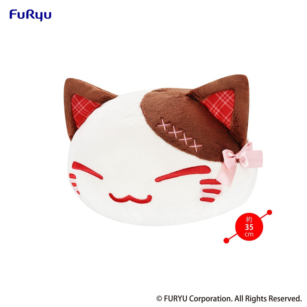 Nemuneko Cat peluche Sweet Big Plush Brown 35 cm