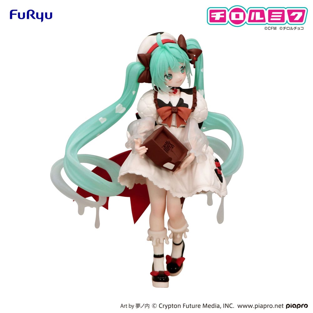 Hatsune Miku x Tirol Choco statuette PVC Trio-Try-iT Hatsune Miku Milk Ver. 18 cm