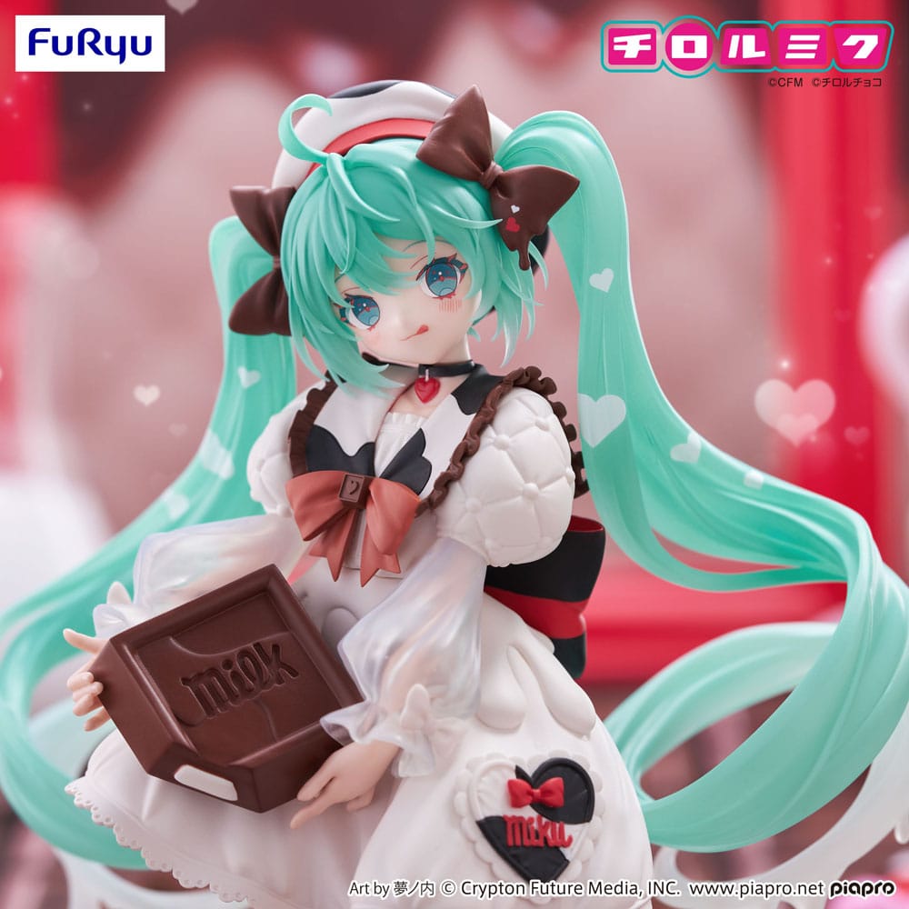 Hatsune Miku x Tirol Choco statuette PVC Trio-Try-iT Hatsune Miku Milk Ver. 18 cm