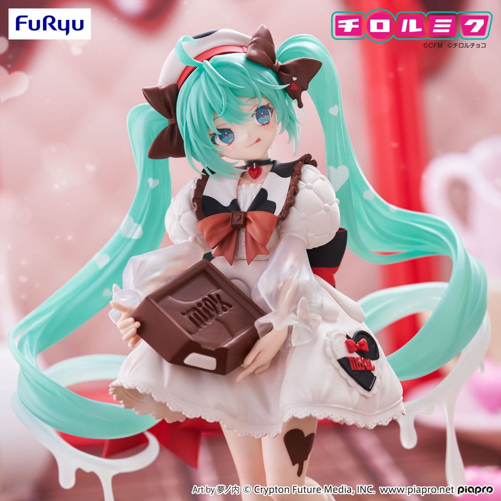 Hatsune Miku x Tirol Choco statuette PVC Trio-Try-iT Hatsune Miku Milk Ver. 18 cm